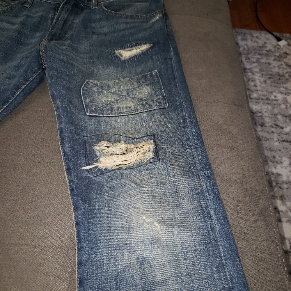 Polo Ralph Lauren patchwork distressed repaired - Picture 5 of 5